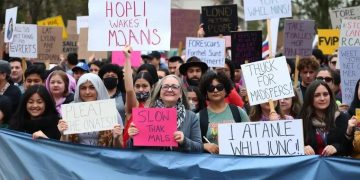 Demonstrators unite against Trump-era policies