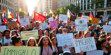 April 2025 immigrant rights protests intensify globally