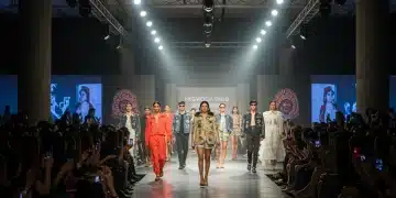 Modelos desfilando en la Semana de la Moda México 2026, destacando el dinamismo económico del evento.