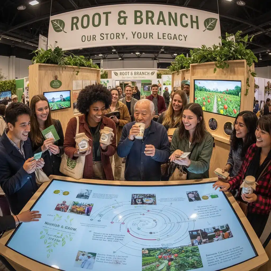 Diverse audience emotionally connecting with a well-told brand story