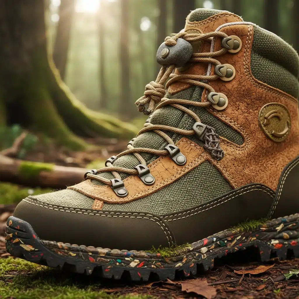 Eco-friendly boot design with recycled and bio-based materials