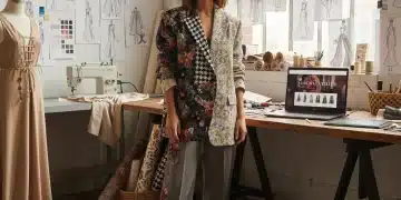Emerging fashion designer optimizing e-commerce for 2026 collection sales