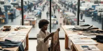 Emerging designer contemplating outsourcing production for scaling fashion business.