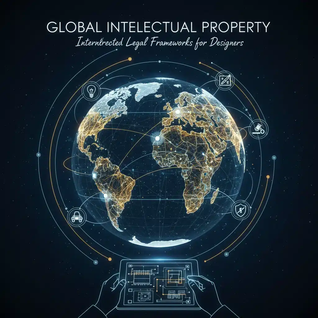 Global intellectual property protection network world map