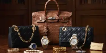 Curated collection of high-value luxury fashion items for investment