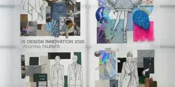 Mood board showcasing emerging US fashion design talent for 2026
