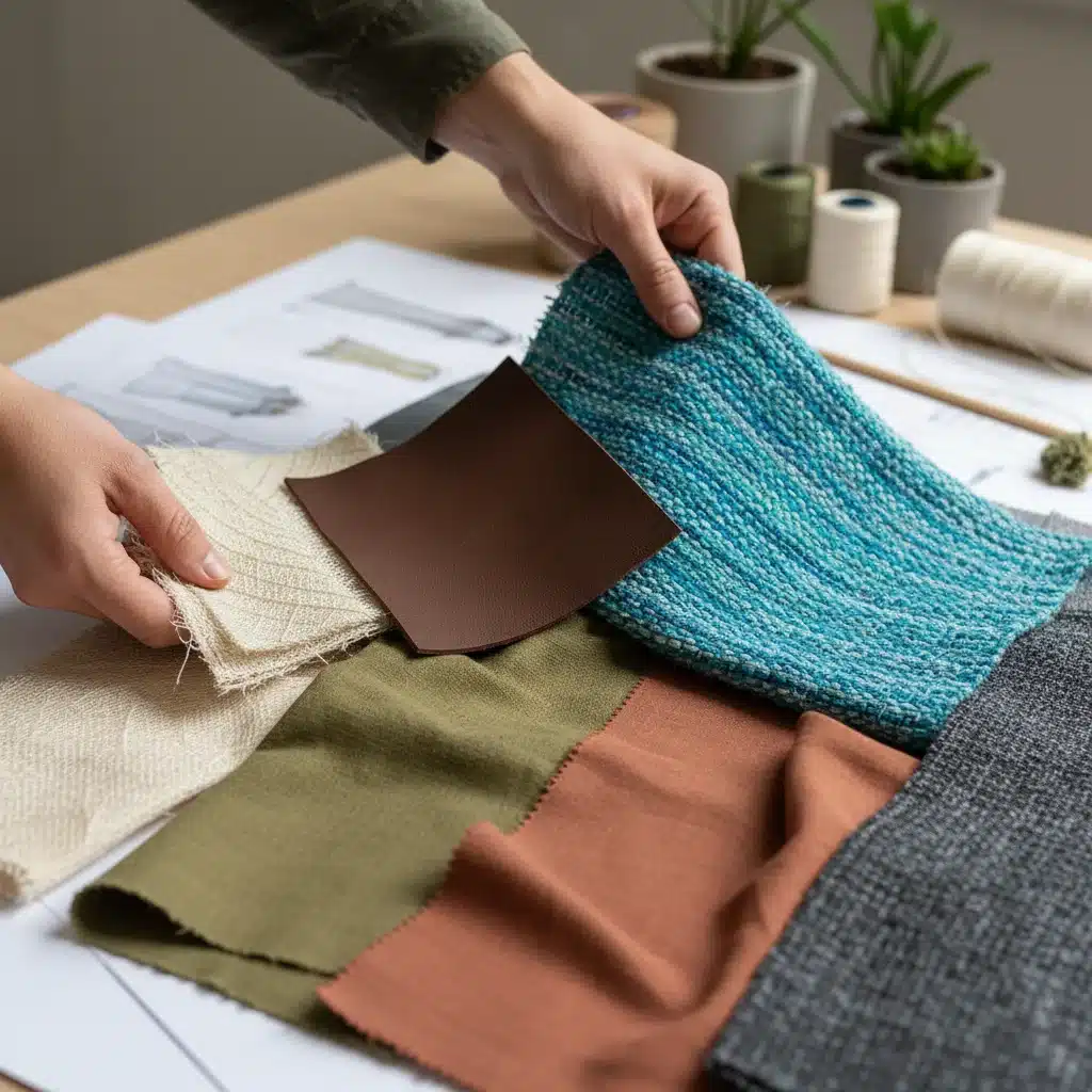 Innovative sustainable textiles like pineapple leather and recycled ocean plastics.